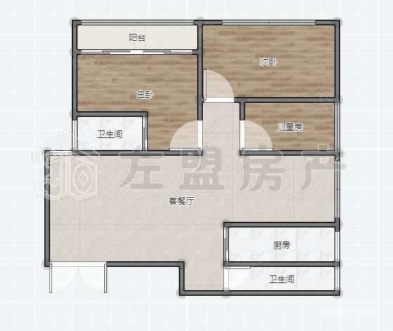 闽峰华府3室2厅2卫101.25㎡南北59.9万