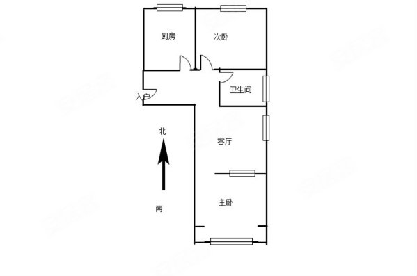 宾阳里小区2室1厅1卫64.34㎡南北135万