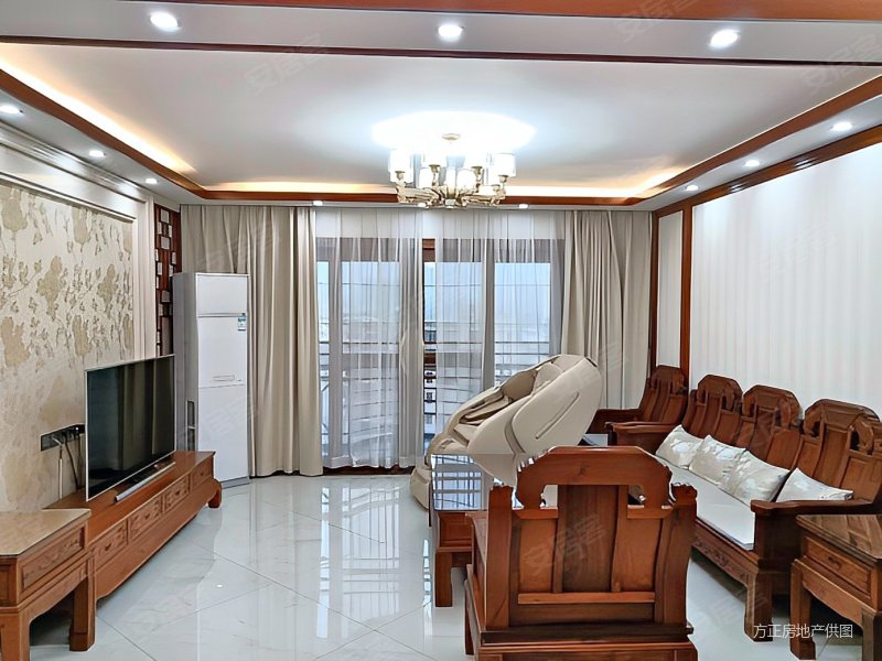 惠州西湖旁4a景区丽日花园豪装三房130平出售送高档红木家具