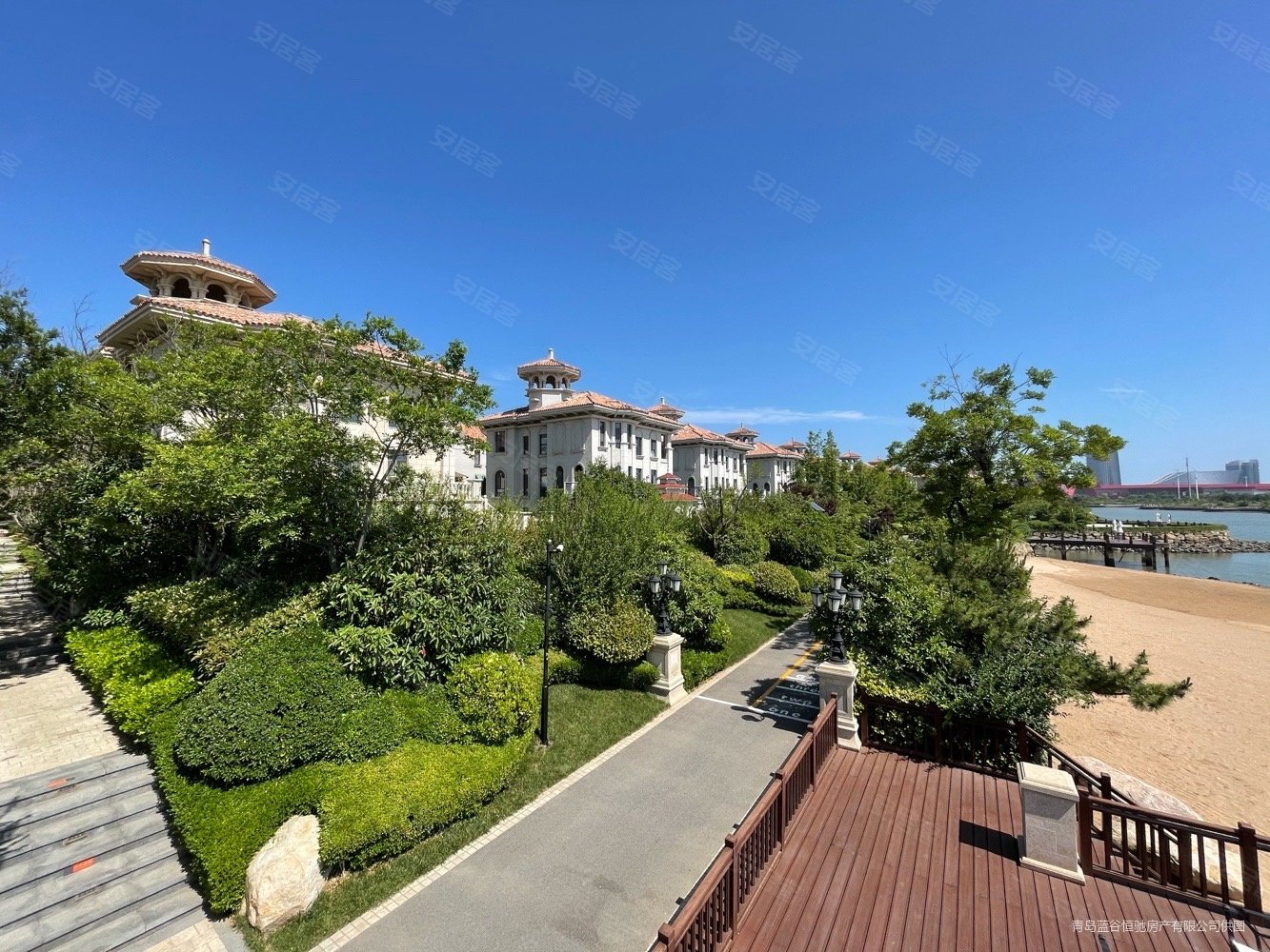 清盘360w一套 海边独栋别墅 实得400平 赠送院子,融创青岛湾海墅二手