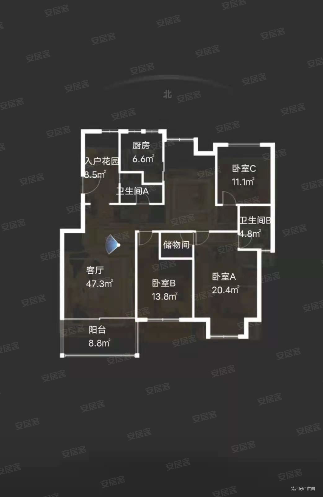 白鹭湾180大平层户型南北通风户型南北通风急卖景观好楼层正