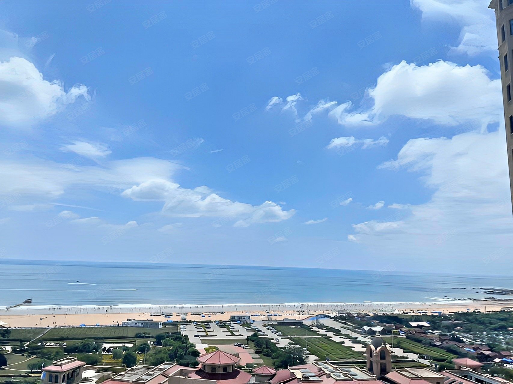 金沙滩一线海景大平层天元清盘在即好楼层能看海