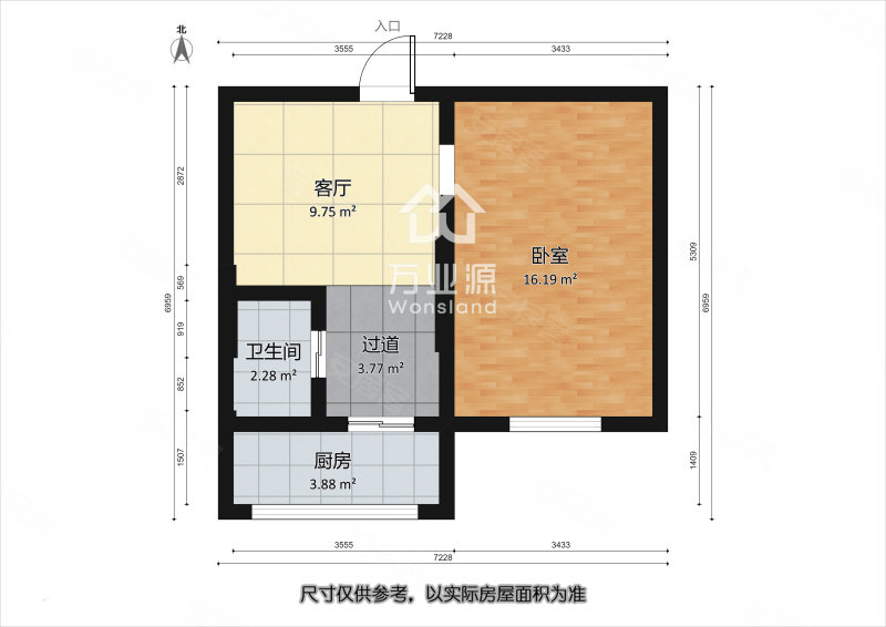 湘江里1室1厅1卫40.31㎡南38万