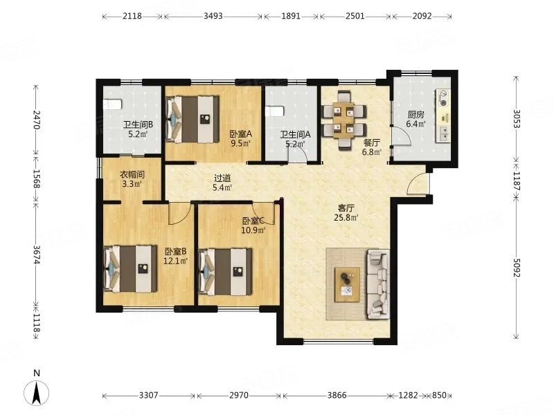 精装修三室 好楼层 好位置 采光好 无噪音 诚意卖 看房方便,融科瀚棠