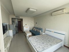 银川金凤人民广场京德大厦精装一室,厨卧分离带空调,临近紫金花国贸,可短租月付出租房源真实图片