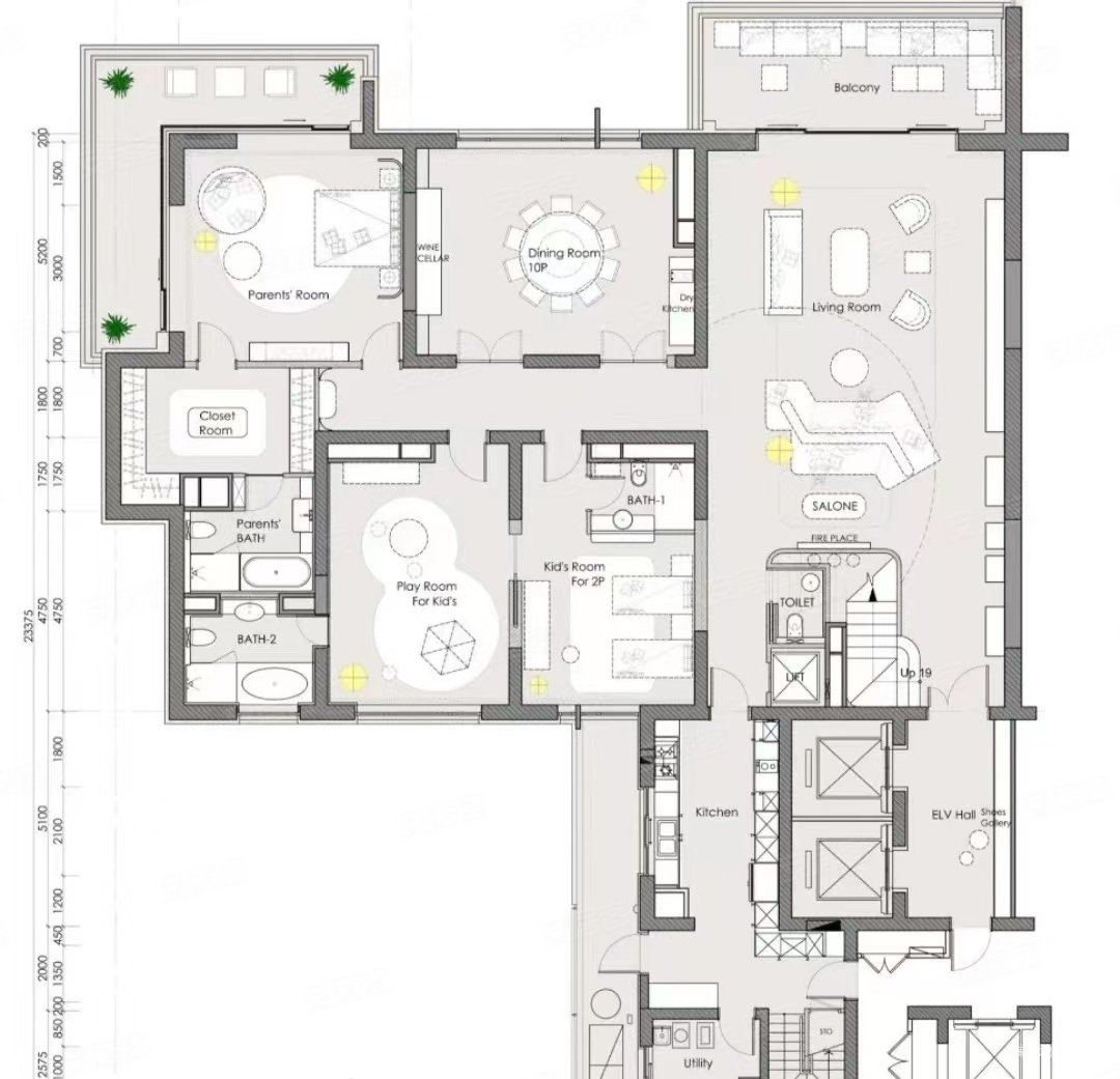 汤臣一品4室2厅4卫433.87㎡南北13800万