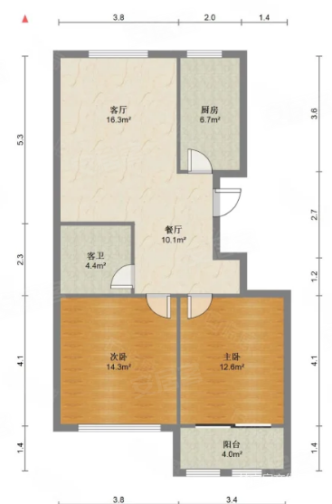 王官庄周边白马山怡景园两室有地下室看房方便
