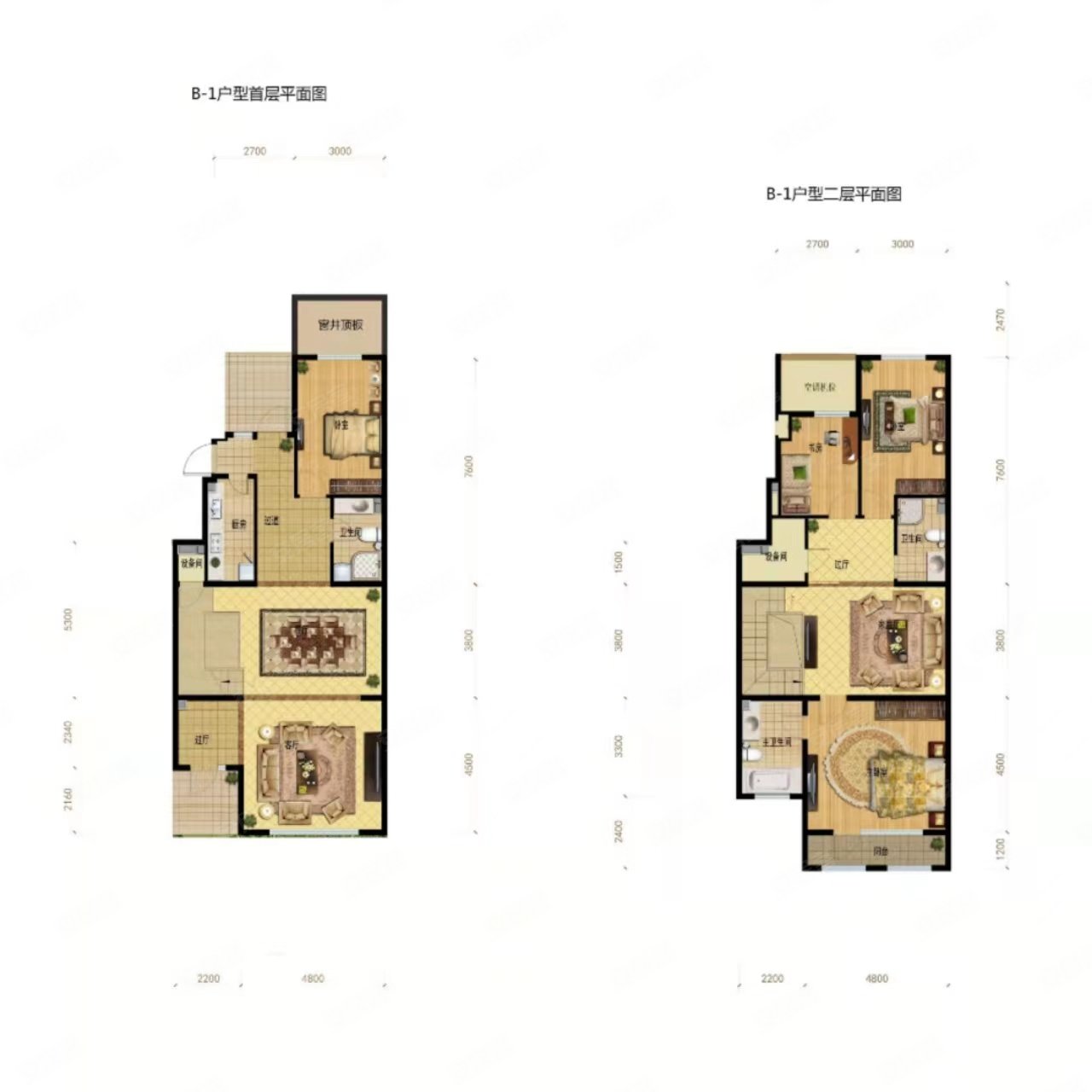 香江别墅(公寓住宅)4室3厅3卫210㎡南北580万