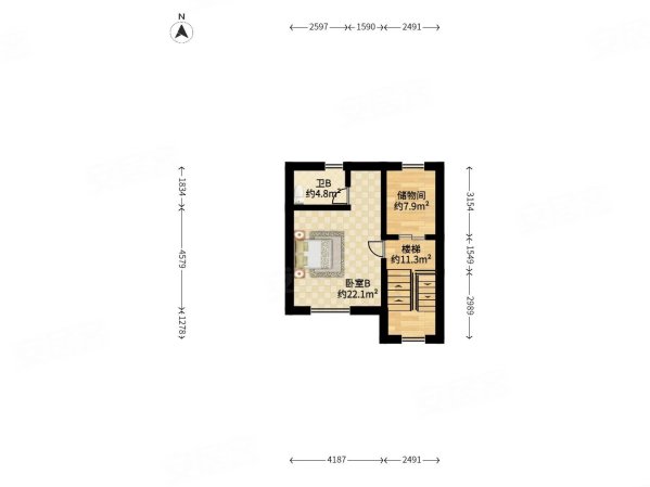 虹桥高尔夫别墅4室3厅4卫278㎡南北2180万