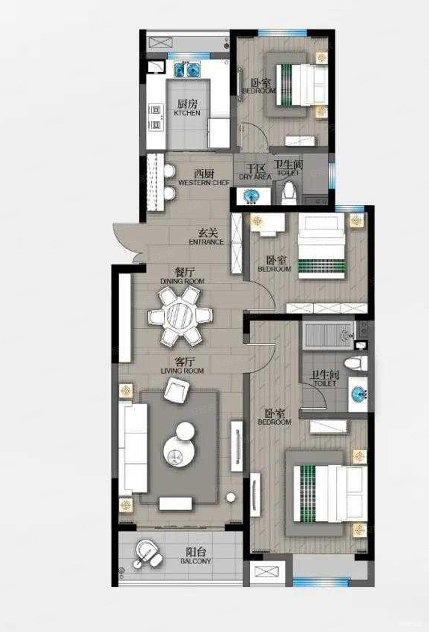 湖畔现代城三区