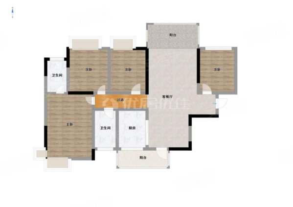 锦悦青山4室2厅2卫131㎡南158万