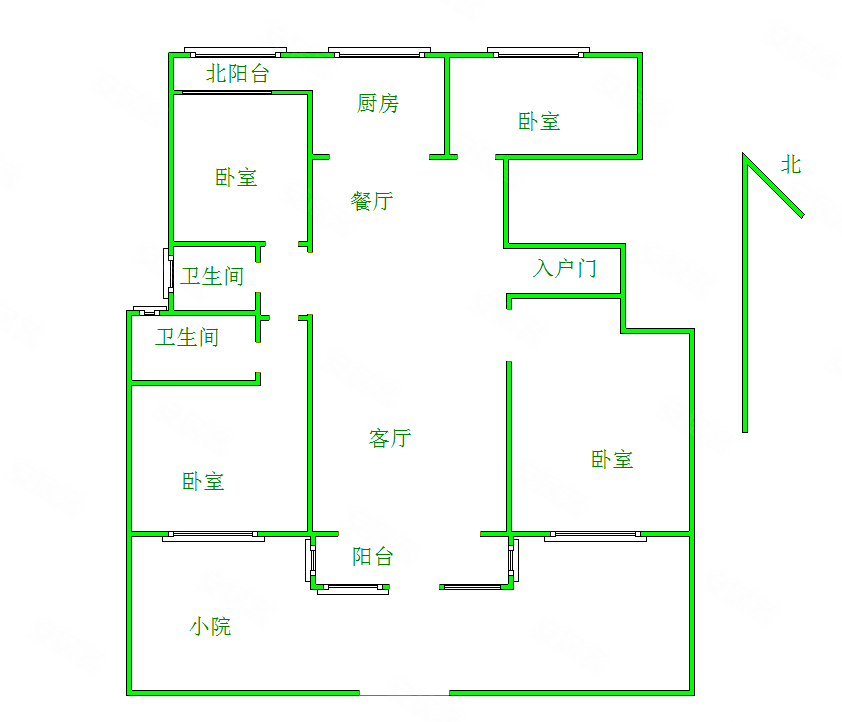 京南一品一楼带院位置随时看房难得户型
