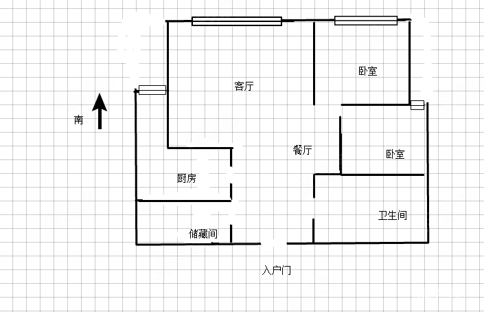 德和园3室2厅2卫174㎡南北133万
