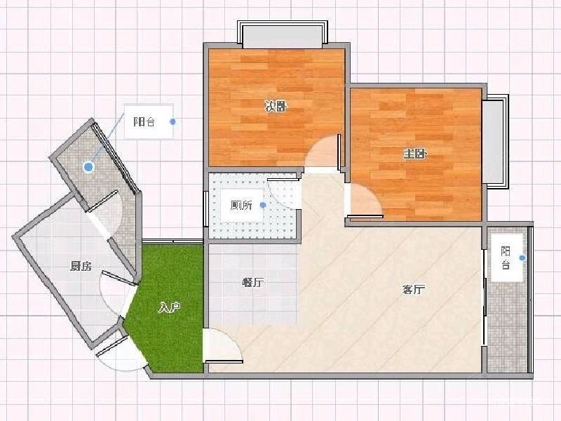 南滨六号3室2厅1卫78.6㎡西90万