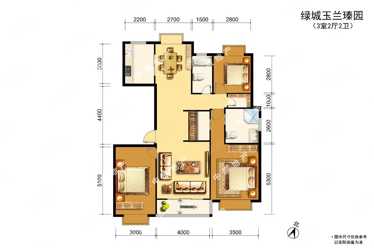绿城玉兰花园夕户型满五v一送车位降佰w