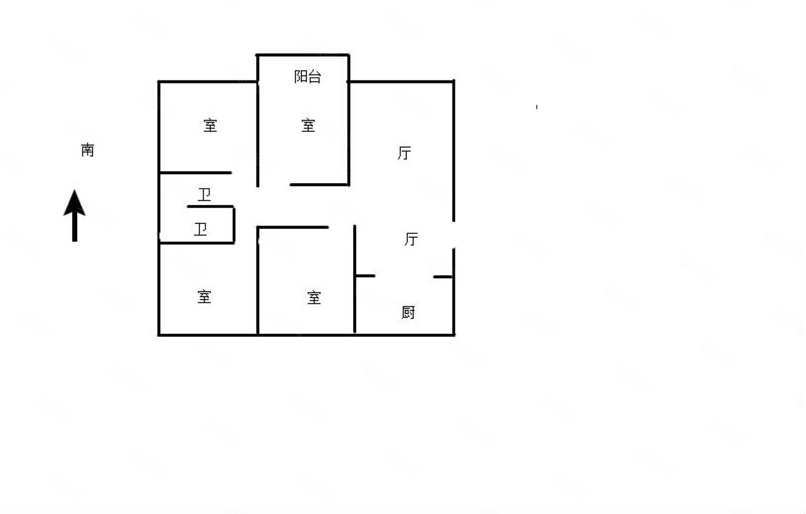 东湖世纪城(1区)4室2厅2卫129.5㎡南北90万