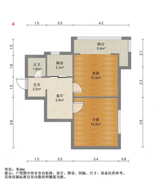 永康里2室1厅1卫50.32㎡南北88万