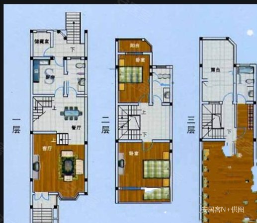 清风别墅3室2厅3卫175.5㎡南北282万