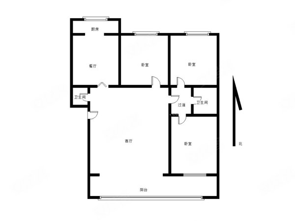 包头青山文化路迎宾道一号街坊迎宾小区75平米3楼3室1厅全家具家电拎包入住1000出租房源真实图片