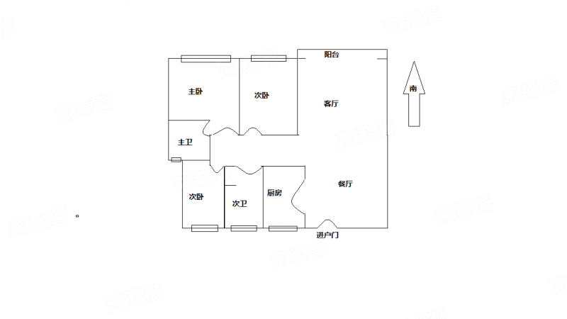 华壹华侨城3室2厅2卫123㎡南北69万