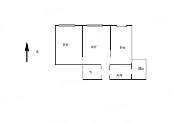 东惠家园2室1厅1卫62.45㎡东105万