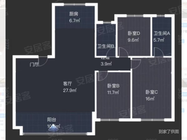 金科天宸(B区)3室2厅2卫130㎡南230万