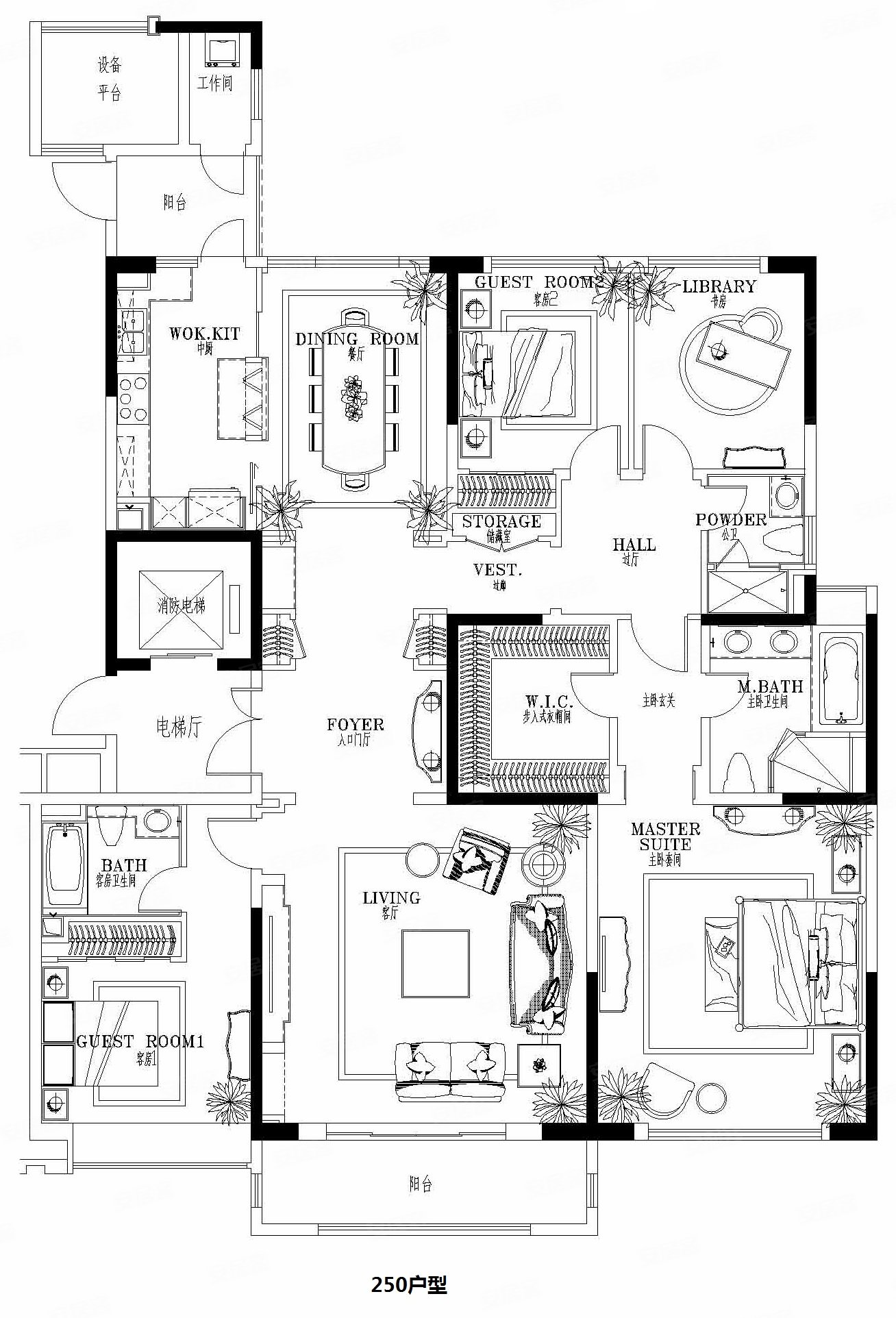 中海紫御豪庭一二期公寓住宅