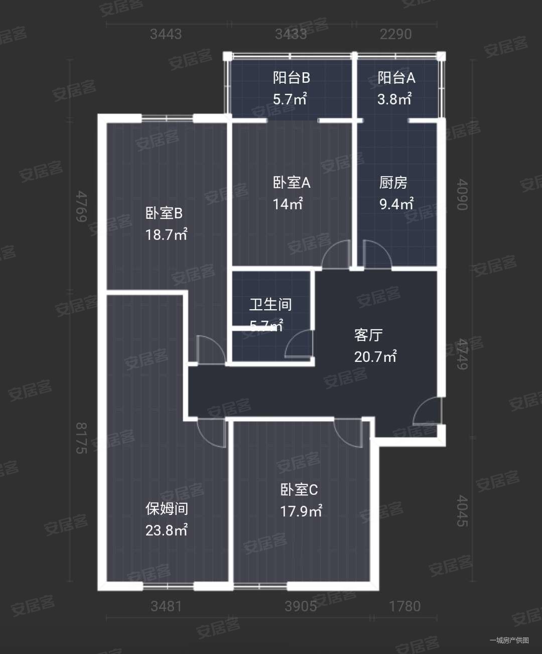 单价8700城北客运站旁地铁口凤城明珠三室中楼层