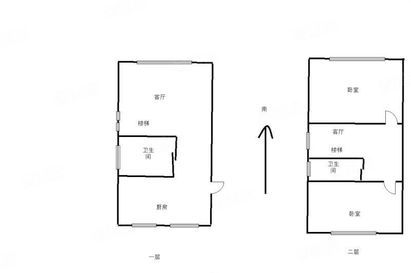 梧桐公馆2室1厅1卫76.24㎡南北85万