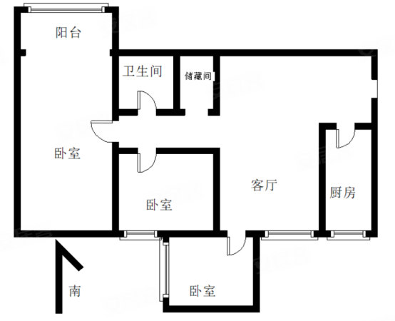 尚书苑小区3室1厅1卫95㎡南219万