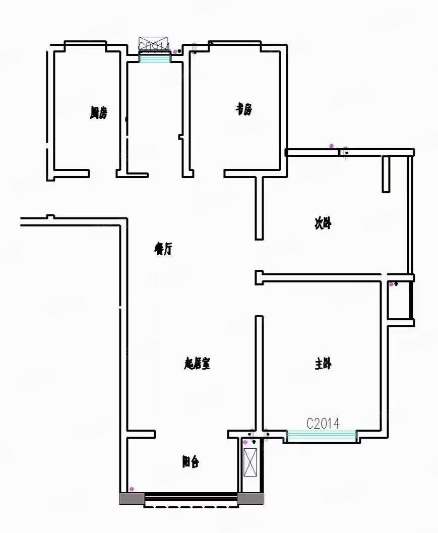 水岸华府3室2厅2卫1401平方米
