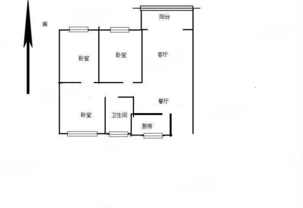 碧桂园颍州府云亭苑3室2厅1卫103㎡南北81万