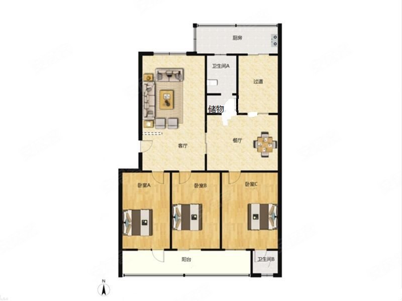 三阳开泰户型房主诚心出售价位可谈