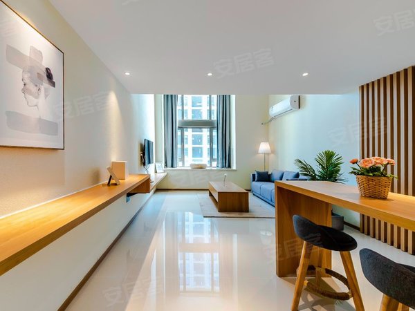 青岛城阳红岛融创红岛湾(商住楼)精装loft套一公寓可月付无中介出租