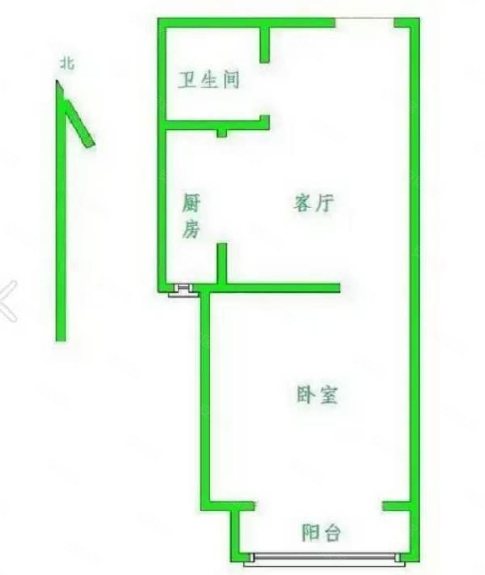领秀世纪城1室1厅1卫47㎡南北26.5万