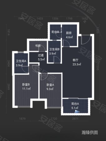 融创文旅城御林组团3室2厅2卫94.29㎡南北73万