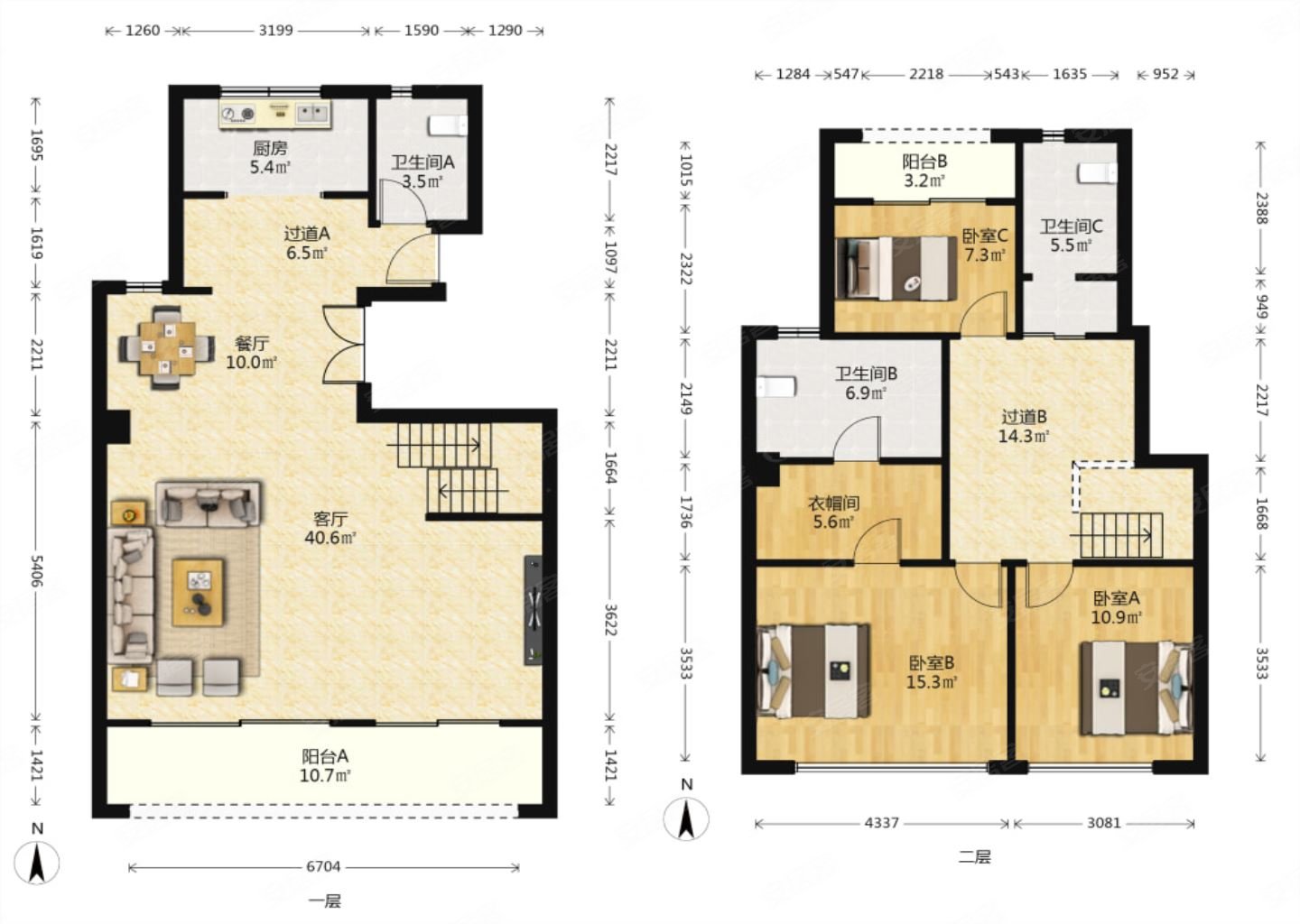 城南 龙湖紫宸 全明户型,格局敞亮,经典跃层,城南改善小区.