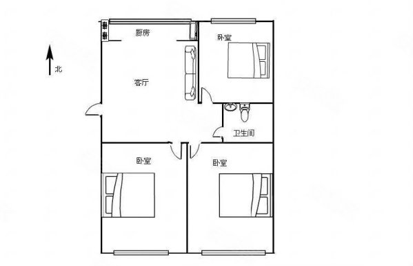 新府苑(一期)3室2厅1卫122.6㎡南北37.8万