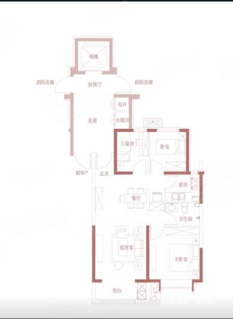 东润禧悦城3室2厅1卫99㎡南北84万