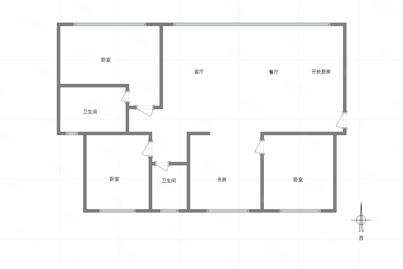 融创溪山春晓(一期2号地块)4室2厅2卫127.09㎡南153万