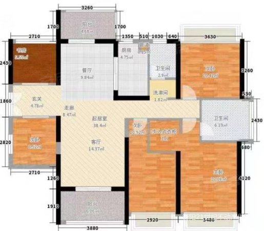 珠江棕榈园(别墅)6室2厅4卫553㎡南北558万