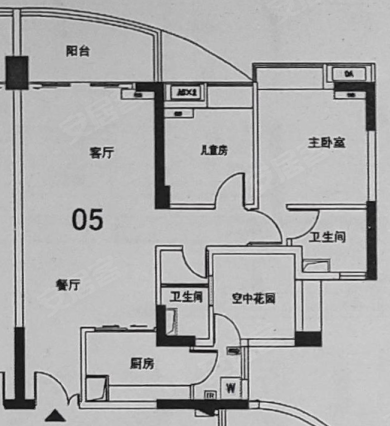 广州黄埔大沙地黄埔花园黄埔花园 3室2厅2卫 装修漂亮 适合一家居住