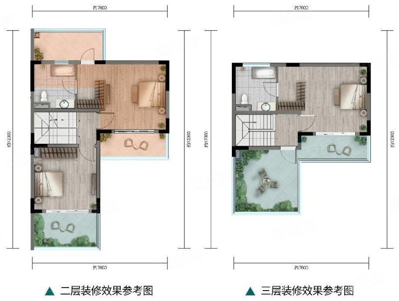 金地锦康湖山大境(别墅)4室2厅3卫129㎡南北120万