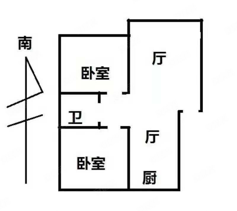 东方之珠凤栖苑2室2厅1卫92.29㎡南北78万