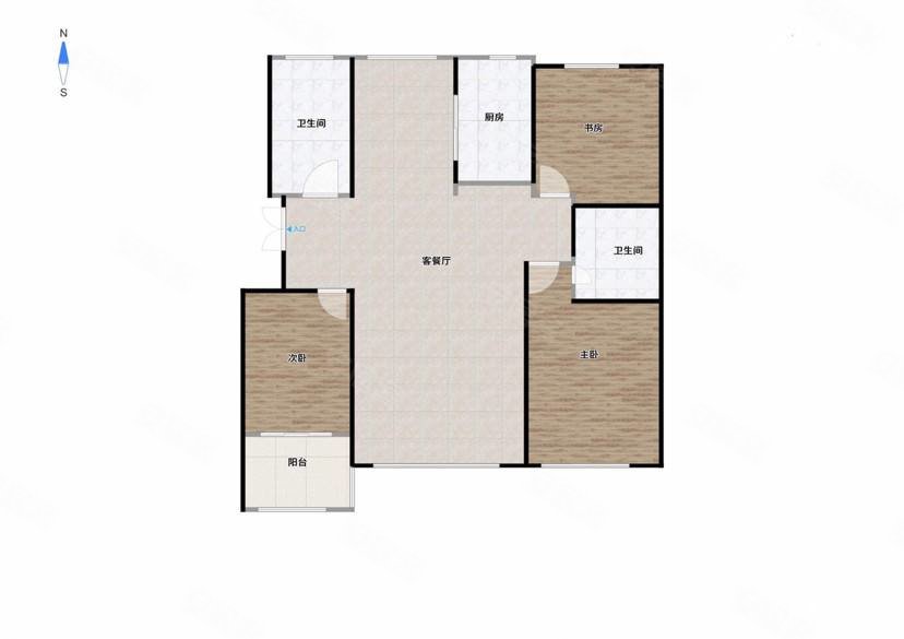 方正凤凰国际3室2厅2卫165㎡南230万