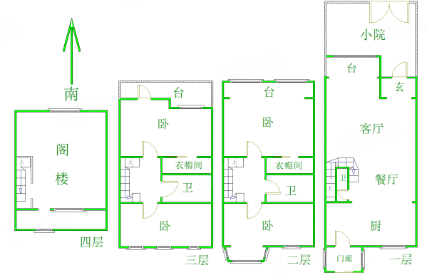 天欣颐园4室2厅3卫235㎡南北430万