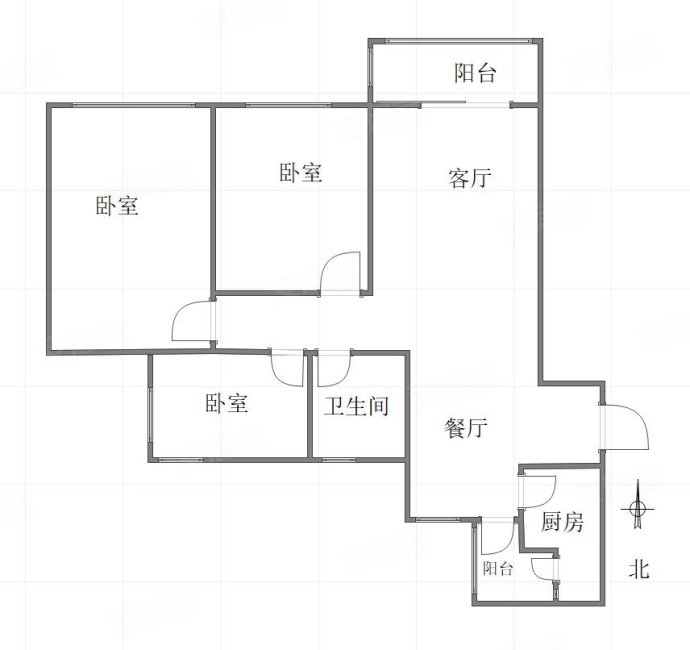首钢美利山公园城市3室2厅1卫98.79㎡东120万