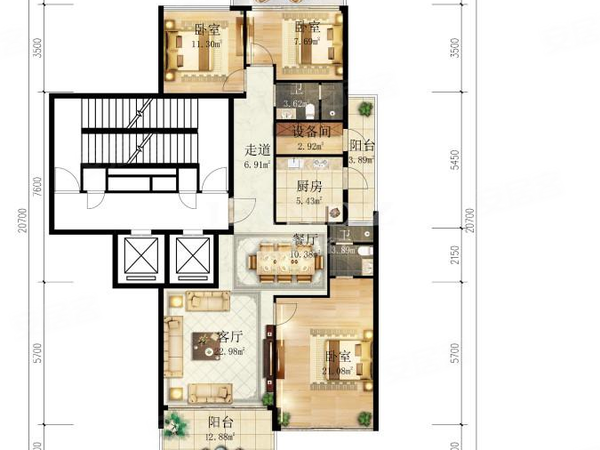 深圳红树西岸户型图图片