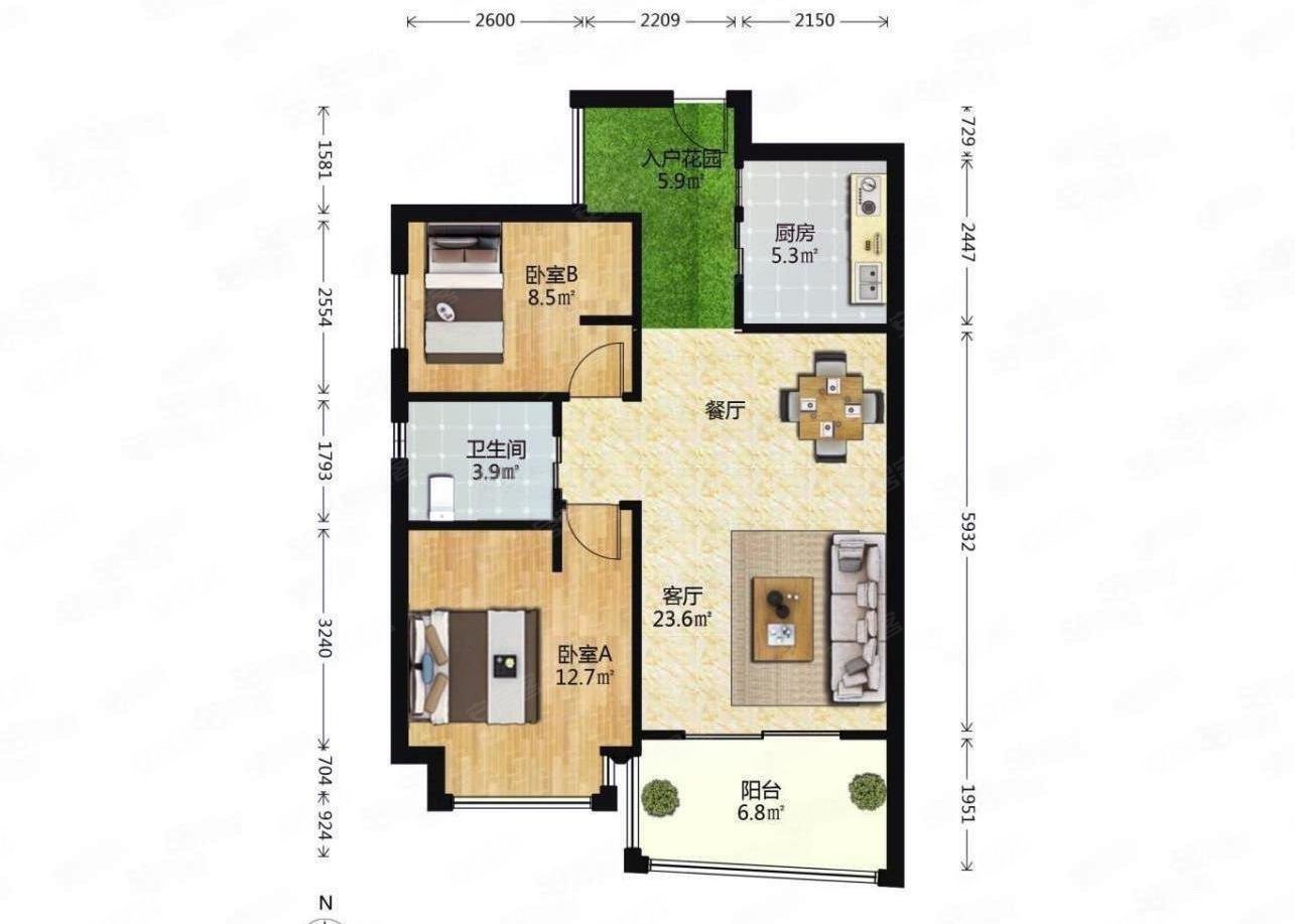 优选房华融琴海湾2房横琴口岸旁河景房视野开阔