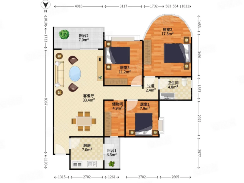 金碧花园三期 高层南向 68万首付即可 已经降到   急得慌